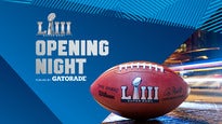 Super Bowl Opening Night presale information on freepresalepasswords.com