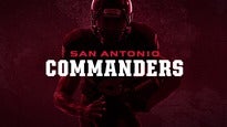 San Antonio Commanders presale information on freepresalepasswords.com