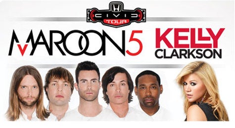 Maroon 5 Kelly Clarkson Tix Under $40