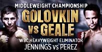 World Championship Boxing: Gennady Golovkin Vs. Daniel Geale presale information on freepresalepasswords.com