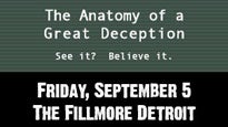 The Anatomy of a Great Deception Launch Party presale information on freepresalepasswords.com