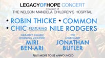Legacy Of Hope Concert Supporting Nelson Mandela Children&#039;s Hospital presale information on freepresalepasswords.com
