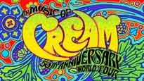 The Music of Cream 50th Anniversary Tour presale information on freepresalepasswords.com