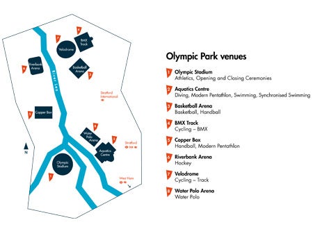 Olympic Park during the Olympic Games