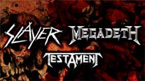 Slayer and Megadeth with Testament fanclub presale password for concert tickets in Chula Vista, CA
