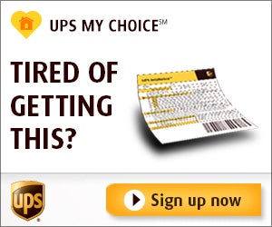 UPS My Choice - Tired of Getting This? - Sign Up Now