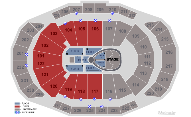3 tickets divo sprint center sat 7 11 orch seating