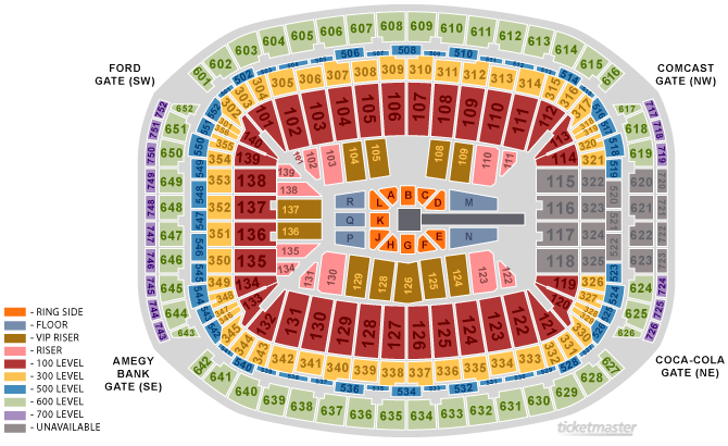 Wrestlemania 27 Seating