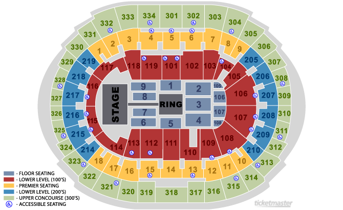 Staples Wwe Seating Chart