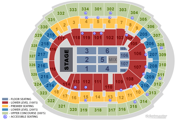 Staples Center Tool Seating Chart