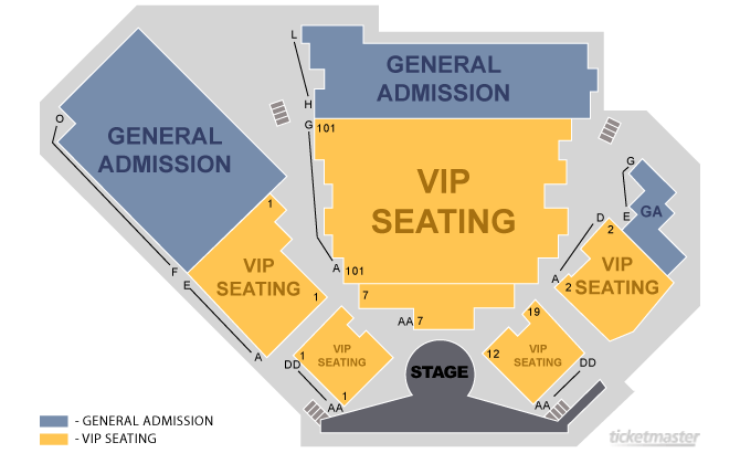 V The Ultimate Variety Show Seating Chart