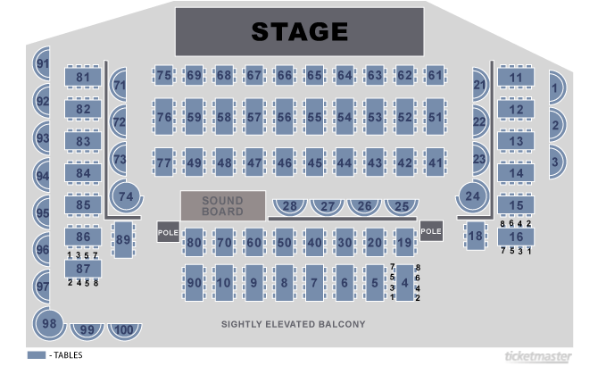 Seating Chart Eldorado Showroom Reno