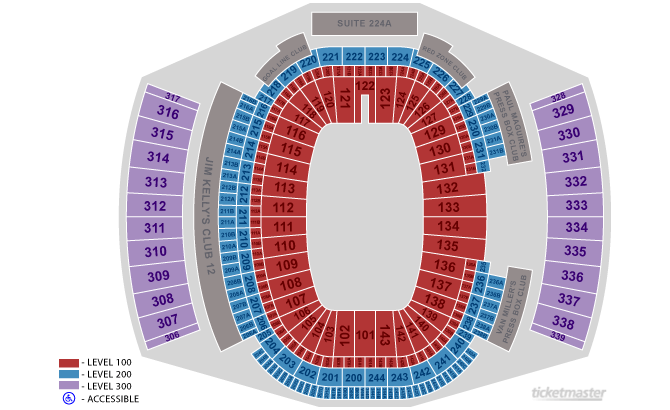 Buffalo Bills Stadium Seating Chart