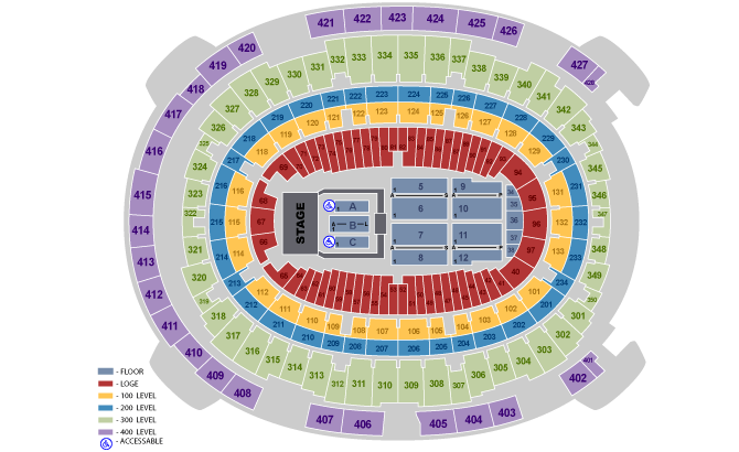 The Forum Seating Chart With Seat Numbers