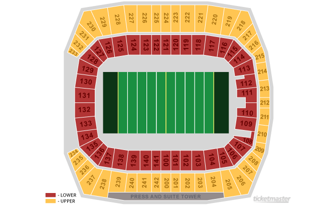 Rentschler Field Seating Chart Rows
