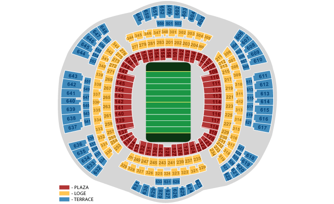 Superdome Seating Chart