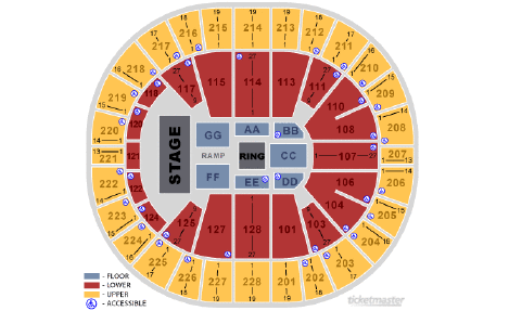 Wwe Key Arena Seating Chart