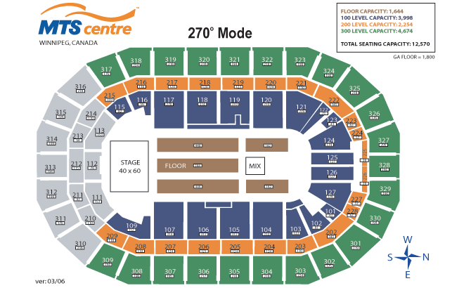 Copps Seating Chart