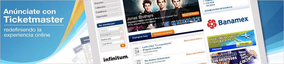 Anunciarse con Ticketmaster - redefiniendo la experiencia online