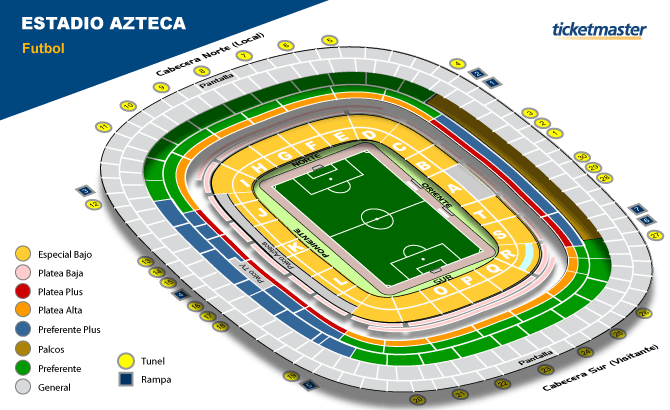 Estadio Azteca Seating Chart Raiders