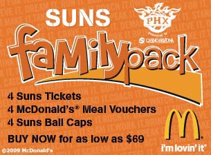 Phoenix Suns Family Pack&nbsp;Boletos