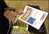 Ticket being scanned at an event