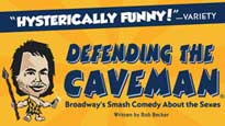 Defending the Caveman pre-sale password for early tickets in Westbury