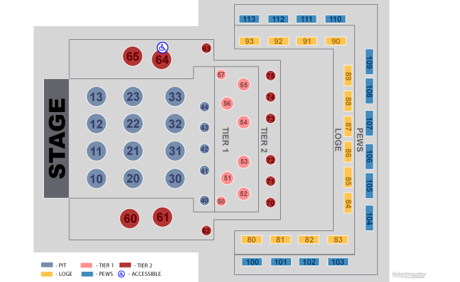 Seating Chart: Gospel