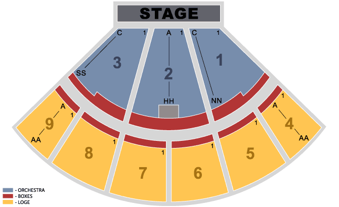 Seating Chart: End Stage