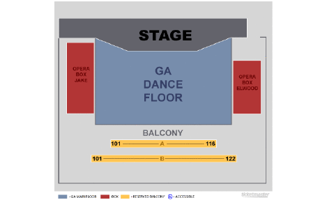 House Of Blues Seating Chart Anaheim