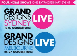 Grand Designs Live Tickets Grand Designs Live Tickets