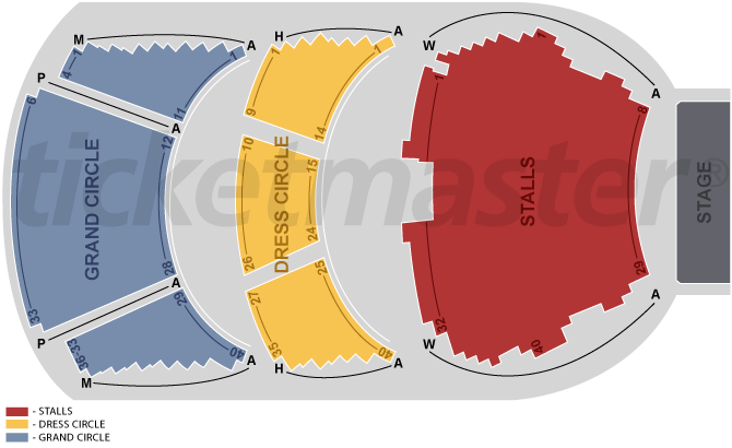 Seating Chart: Princess Theatre