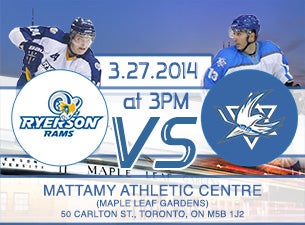 Ryerson Rams Men's Hockey Tickets Ryerson Rams Men's Hockey Tickets