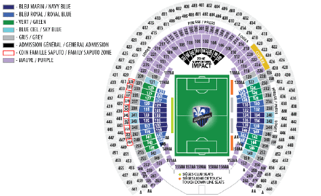 Montreal Impact Stadium Seating Chart