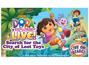 Dora The Explorer Live! Search For The City Of Lost Toys&nbsp;Tickets