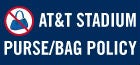 No Purses. No Bags. 