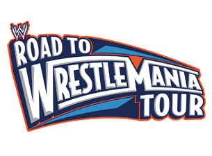 WWE Live Road to WrestleMania in Boston promo photo for WWE presale offer code