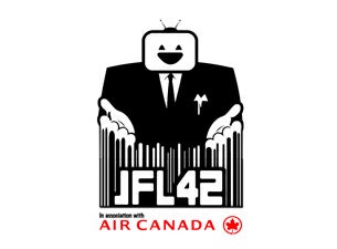 JFL42 with headliners John Mulaney & Pete Davidson in Toronto promo photo for Front Of The Line by American Express presale offer code