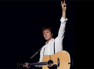 Paul McCartney in Newark promo photo for American Express presale offer code