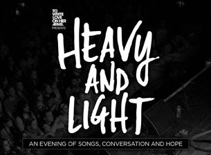 TWLOHA's HEAVY AND LIGHT featuring Jon Foreman of Switchfoot in Orlando promo photo for Live Nation Mobile App presale offer code