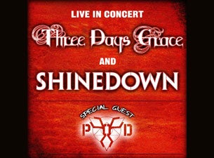 Three Days Grace and Shinedown with P.O.D presale information on freepresalepasswords.com