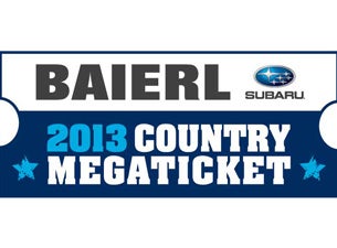 Baierl Subaru Country Megaticket presale information on freepresalepasswords.com