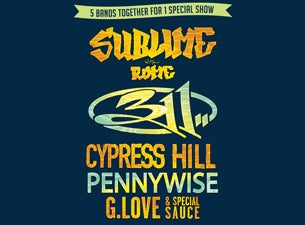 Sublime w/ Rome &amp; 311 with Cypress Hill, Pennywise, G. Love presale information on freepresalepasswords.com