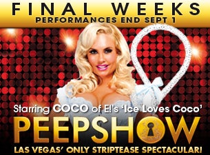 Peepshow Tickets Peepshow Tickets