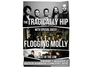 The Tragically Hip &amp; Flogging Molly with Lowest of the Low presale information on freepresalepasswords.com