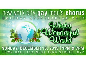 New York City Gay Men's Chorus Tickets New York City Gay Men's Chorus Tickets