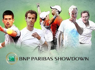 BNP Paribas Showdown Tennis Tickets BNP Paribas Showdown Tennis Tickets