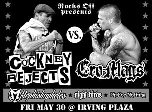 Cockney Rejects Tickets Cockney Rejects Tickets