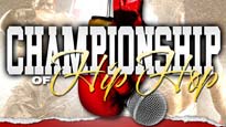 Championship of Hip Hop password for show tickets.