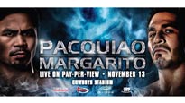 Pacquiao v Margarito presale code for event tickets in Arlington, TX